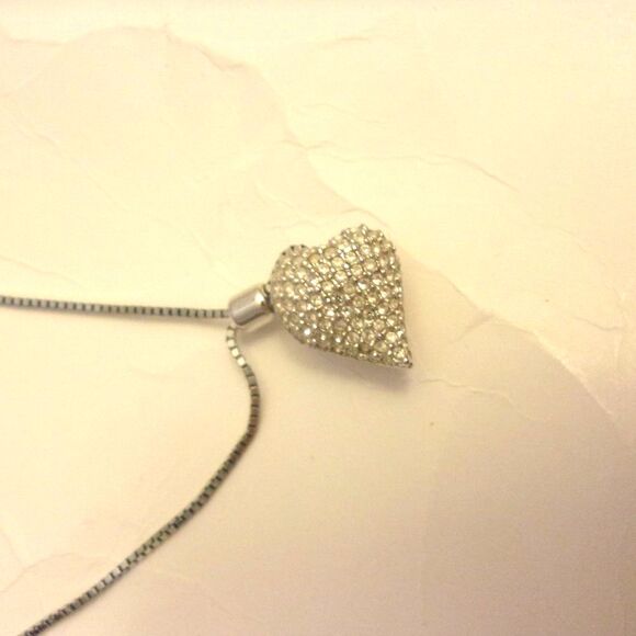 Swarovski  Alana Pendant Heart Necklace 871663 18” Adjustable Chain Signed - Picture 1 of 8